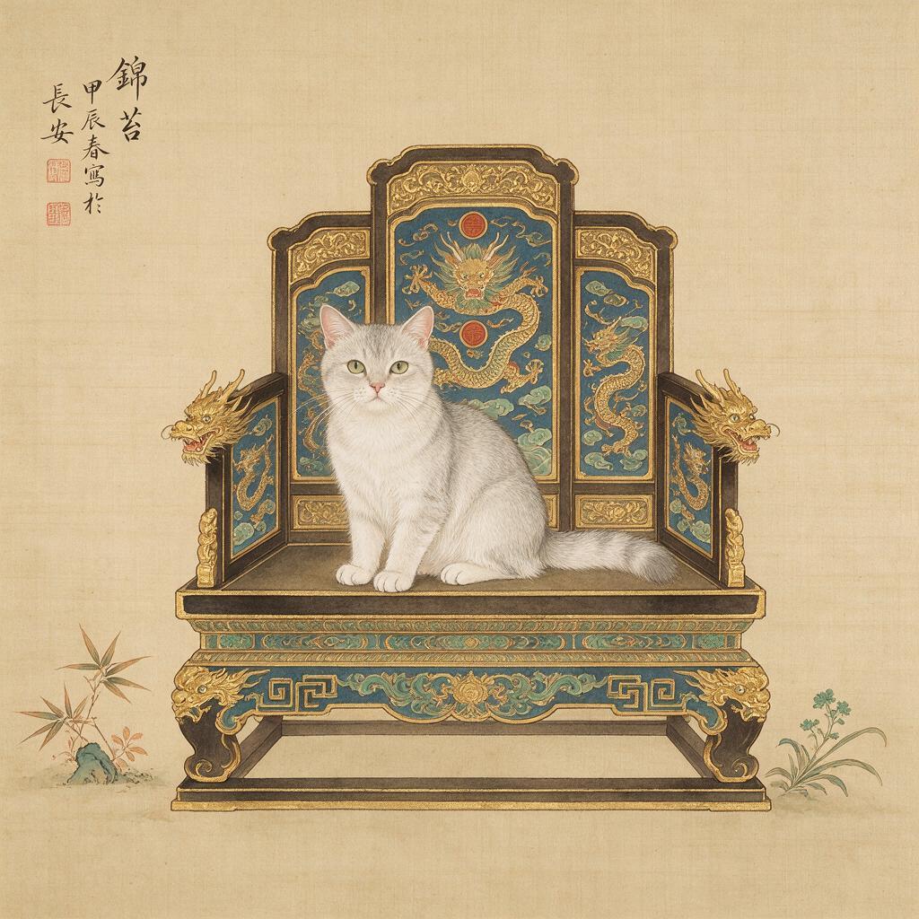 Chinese Court Painting portrait example