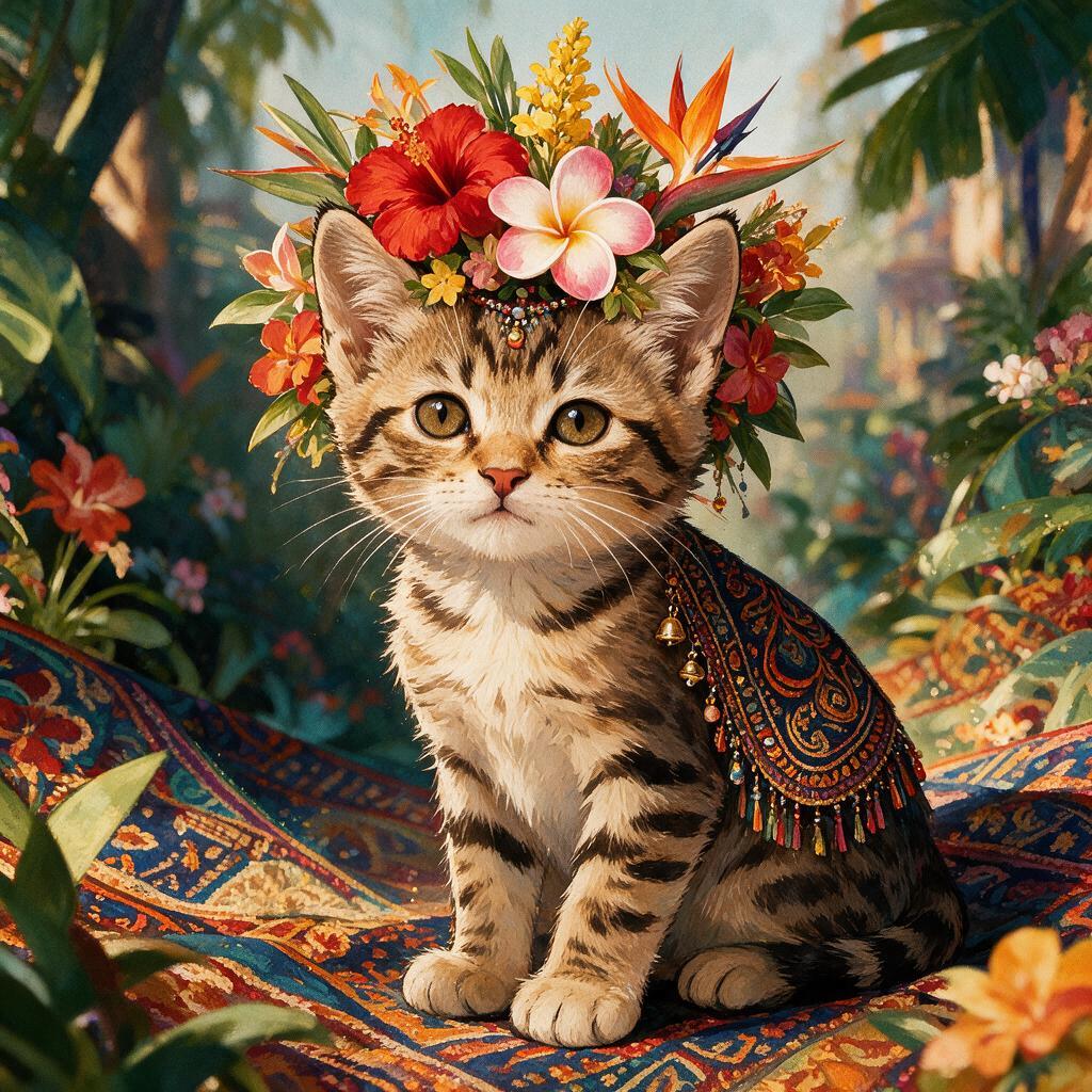 Exotic Florals portrait example